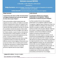 43ème séminaire MOVIDA 21 mai à 11h