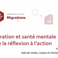 Atelier Migrations et Santé mentale : de la réflexion à l'action - CoSav Migrations
