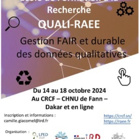 EFR Quali RAEE : gestion FAIR des données qualitatives