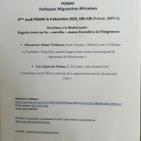 Jeudi POMAF (Politiques migratoires africaines) le 4 décembre 10h-12h