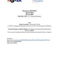 Séminaire MOVIDA Jeudi 15 mai 11h-13h Spécial Mali